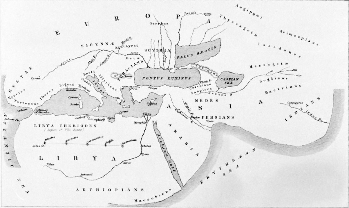 Название исторической карты. Карта древнего мира по Геродоту. Древняя карта Геродота. Карта Геродота 5 век до н.э. Геродот история карта.